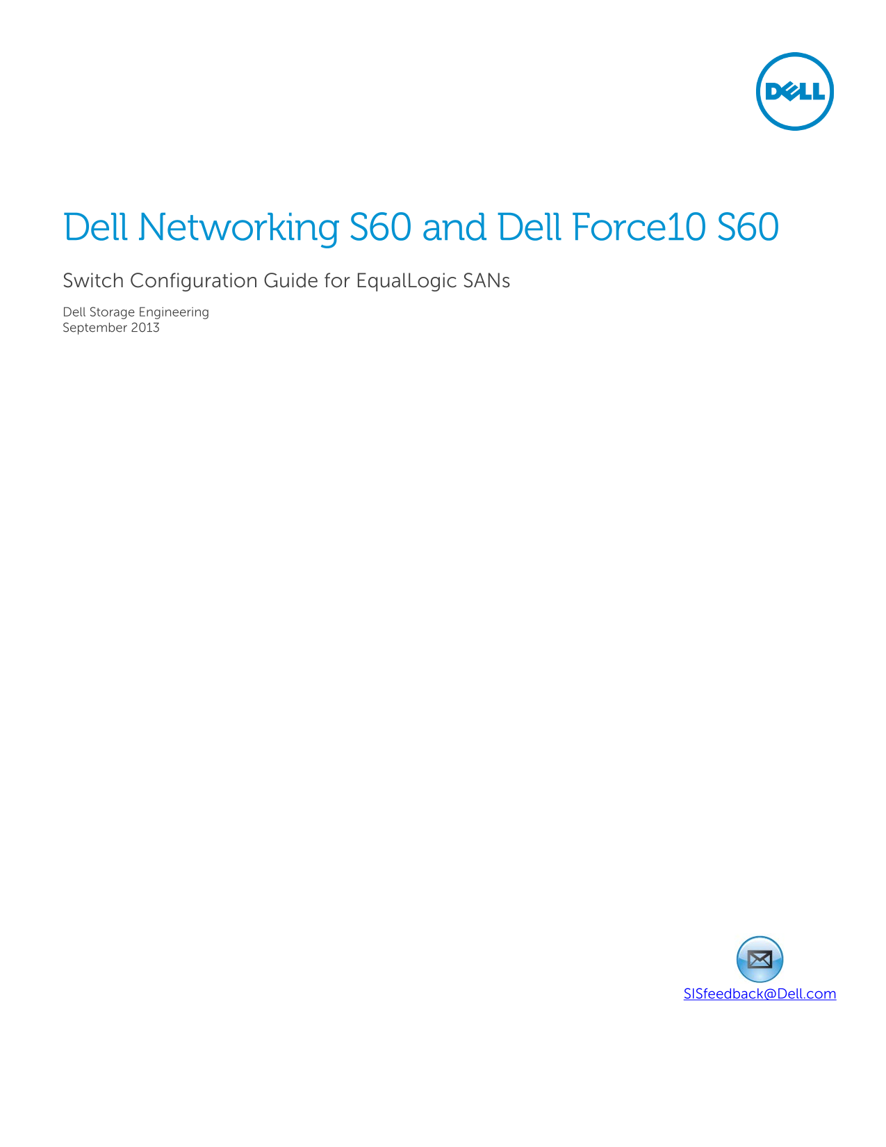 Dell Force10 S60 User Guide - Page 1