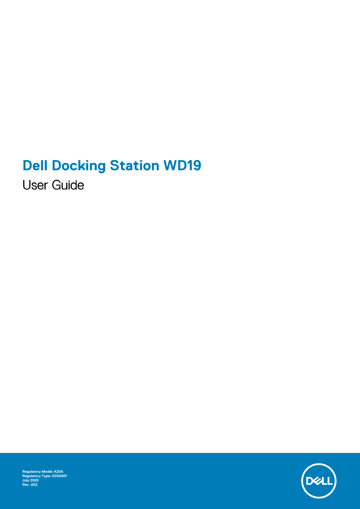 Dell Docking Station WD19 User Guide - Page 1