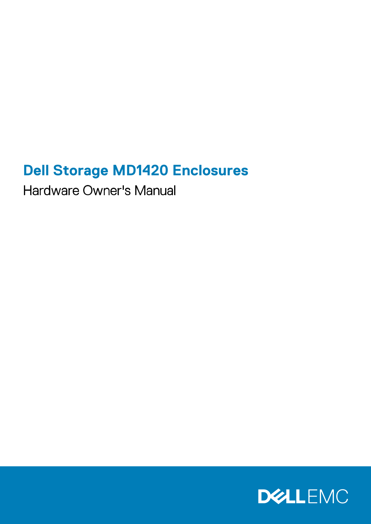 Dell Storage MD1420 Enclosures Hardware Owner' s Manual - Page 1