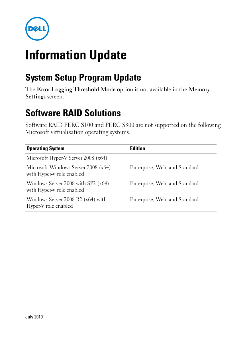 Dell Information Update - System Setup Program Update User Guide - Page 1