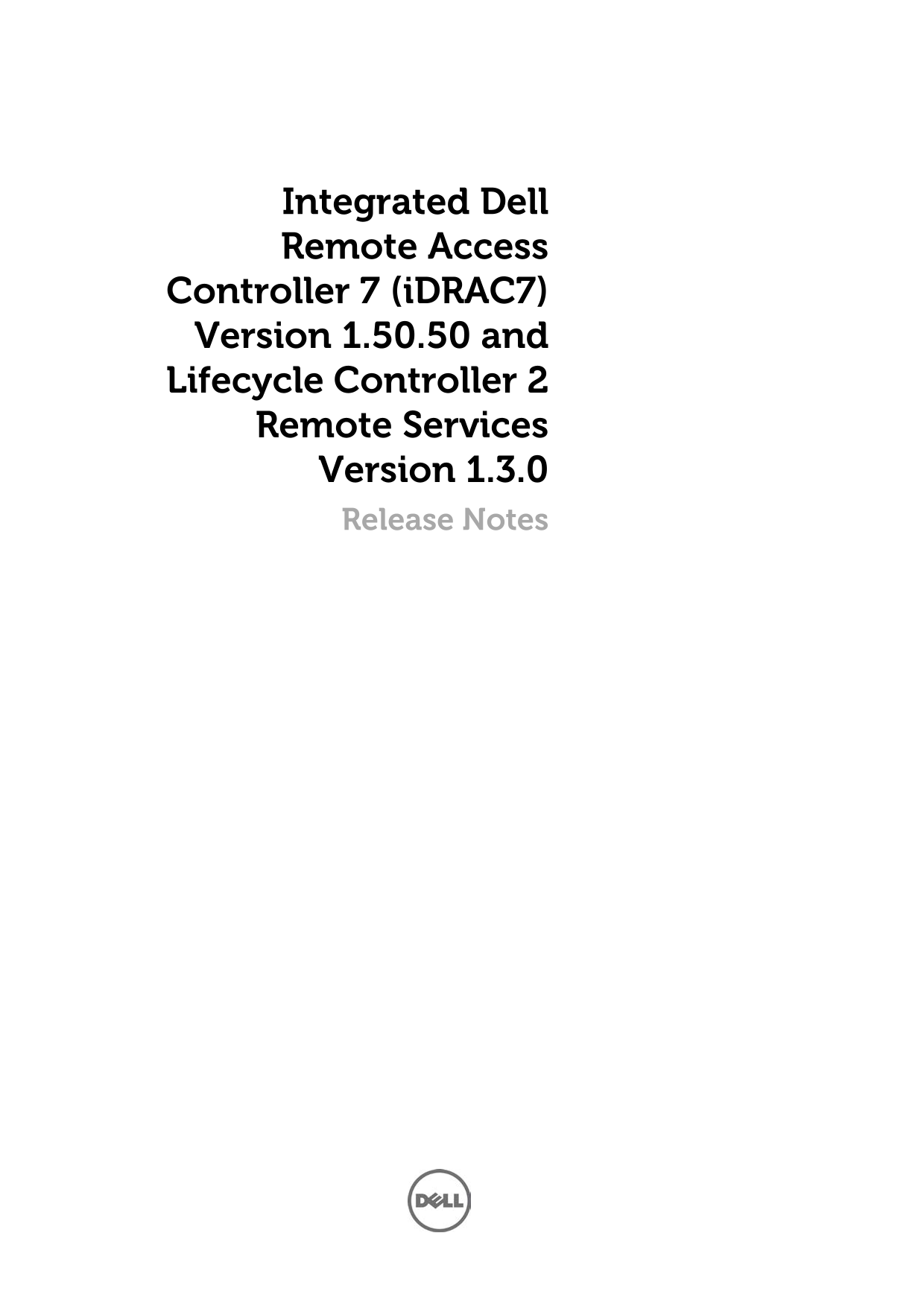 Dell Remote Services Release Notes - Page 1