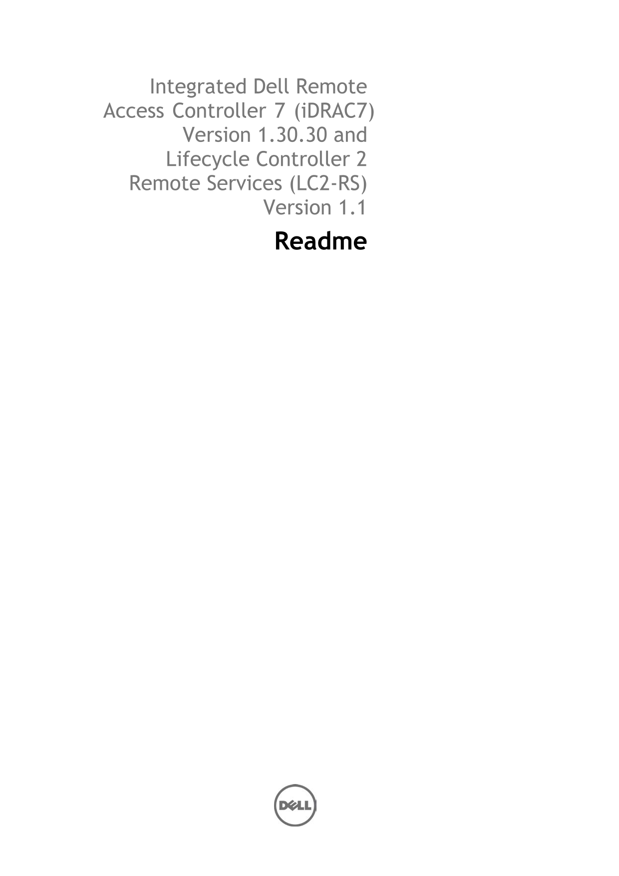 Dell Lifecycle Controller 2 Release 1.1 Remote Services Release Notes - Documentation User Guide - Page 1