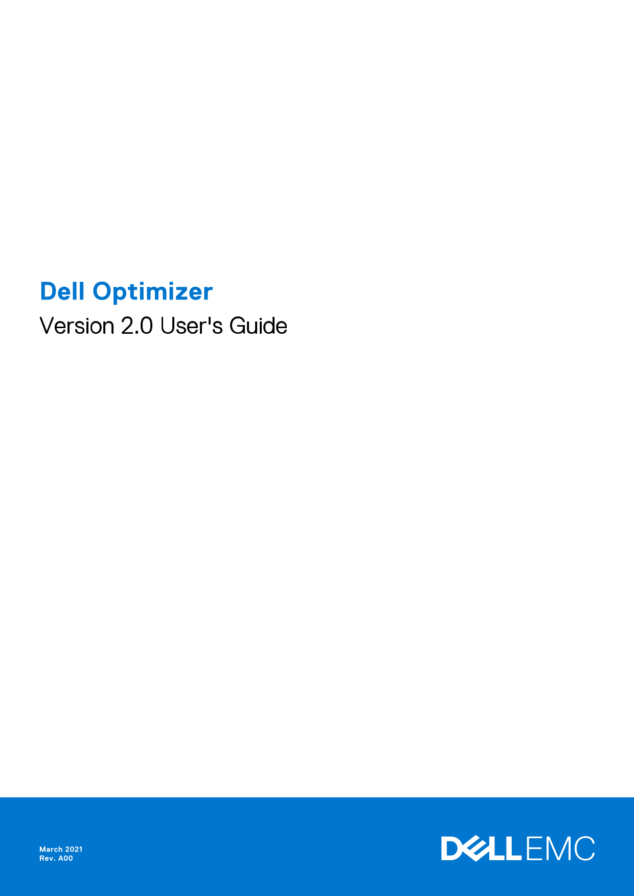 Dell Optimizer Version 2.0 User' s Guide - Page 1