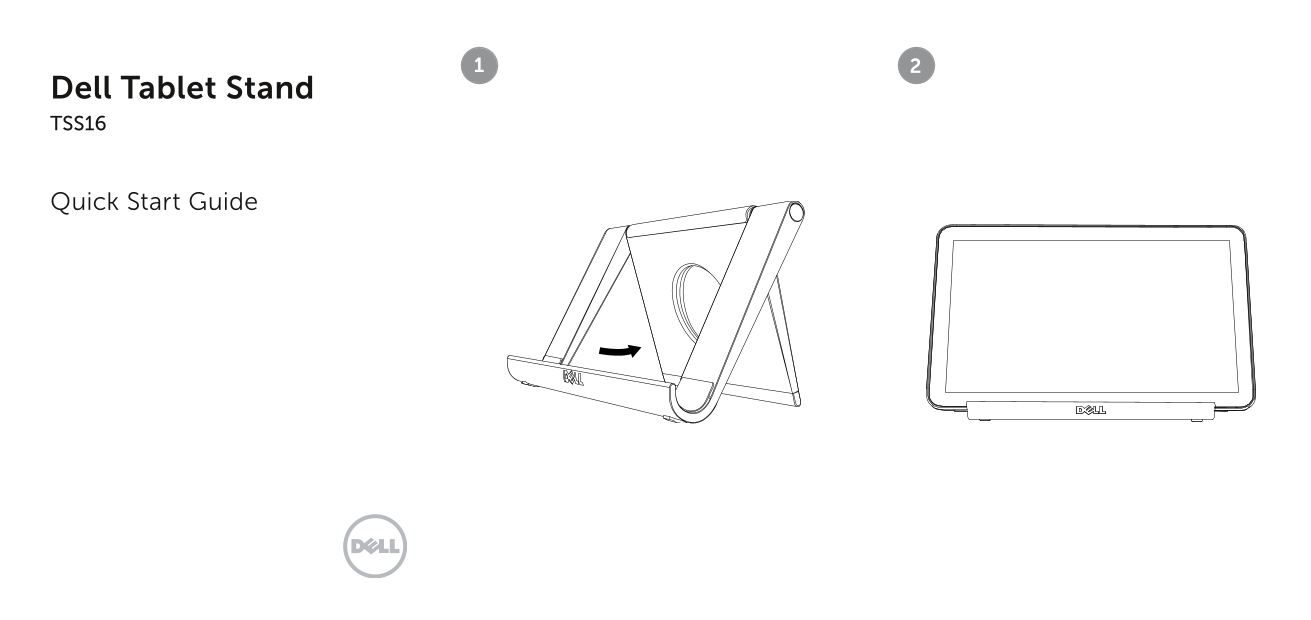 Dell Tablet Stand TSS16 Quick User Guide - Page 1