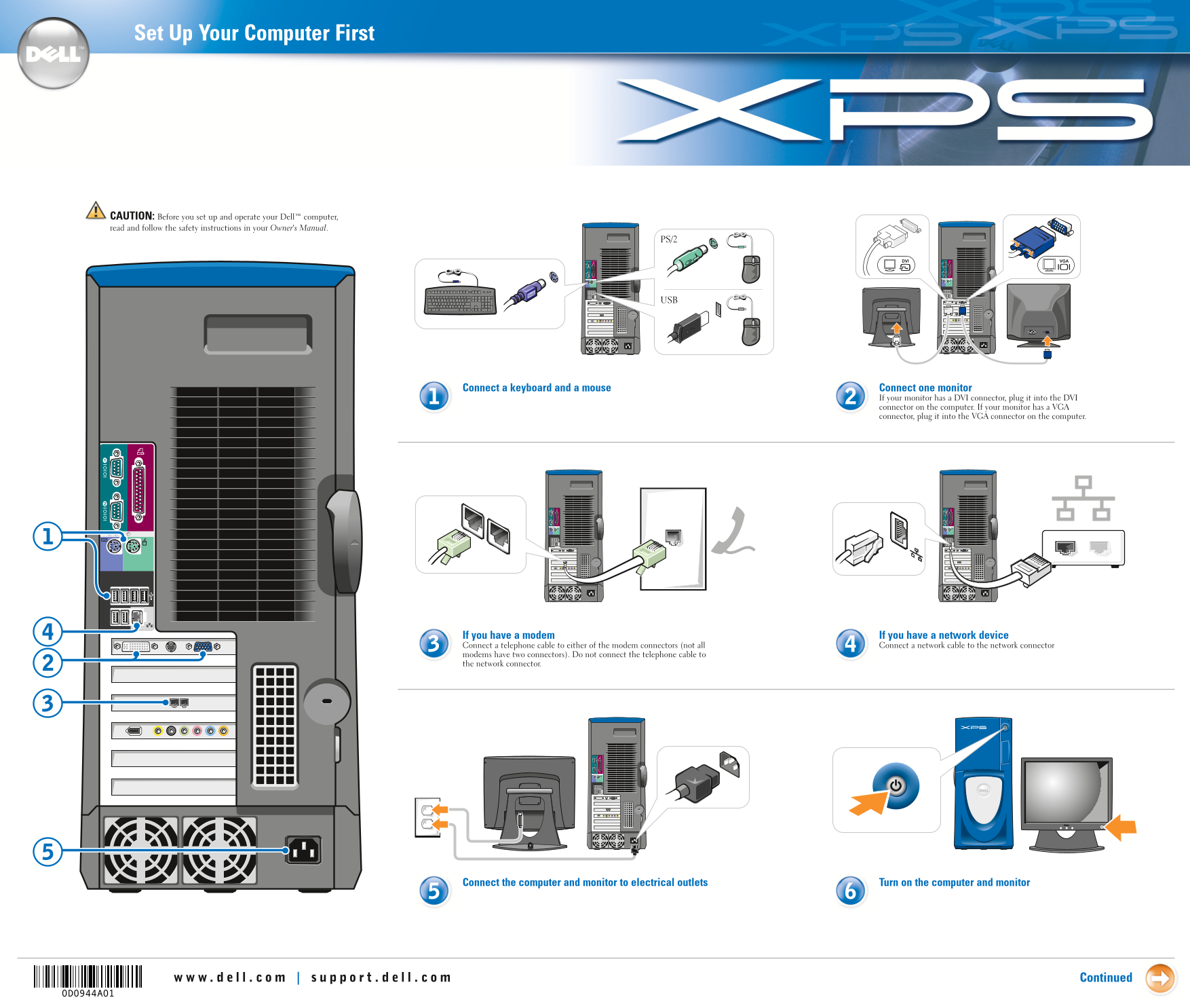 Dell XPS Dimension XPS Quick User Guide - Page 1
