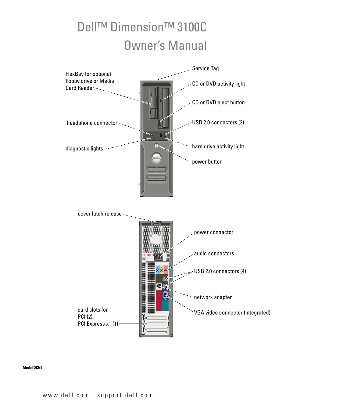 Dell Dimension 3100C Owner's Manual - Page 1