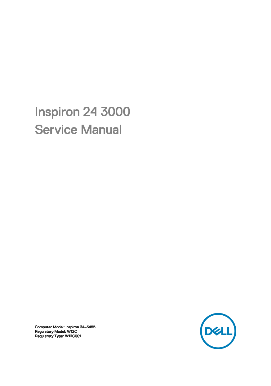 Dell Inspiron 24 3000 Service Manual - Page 1