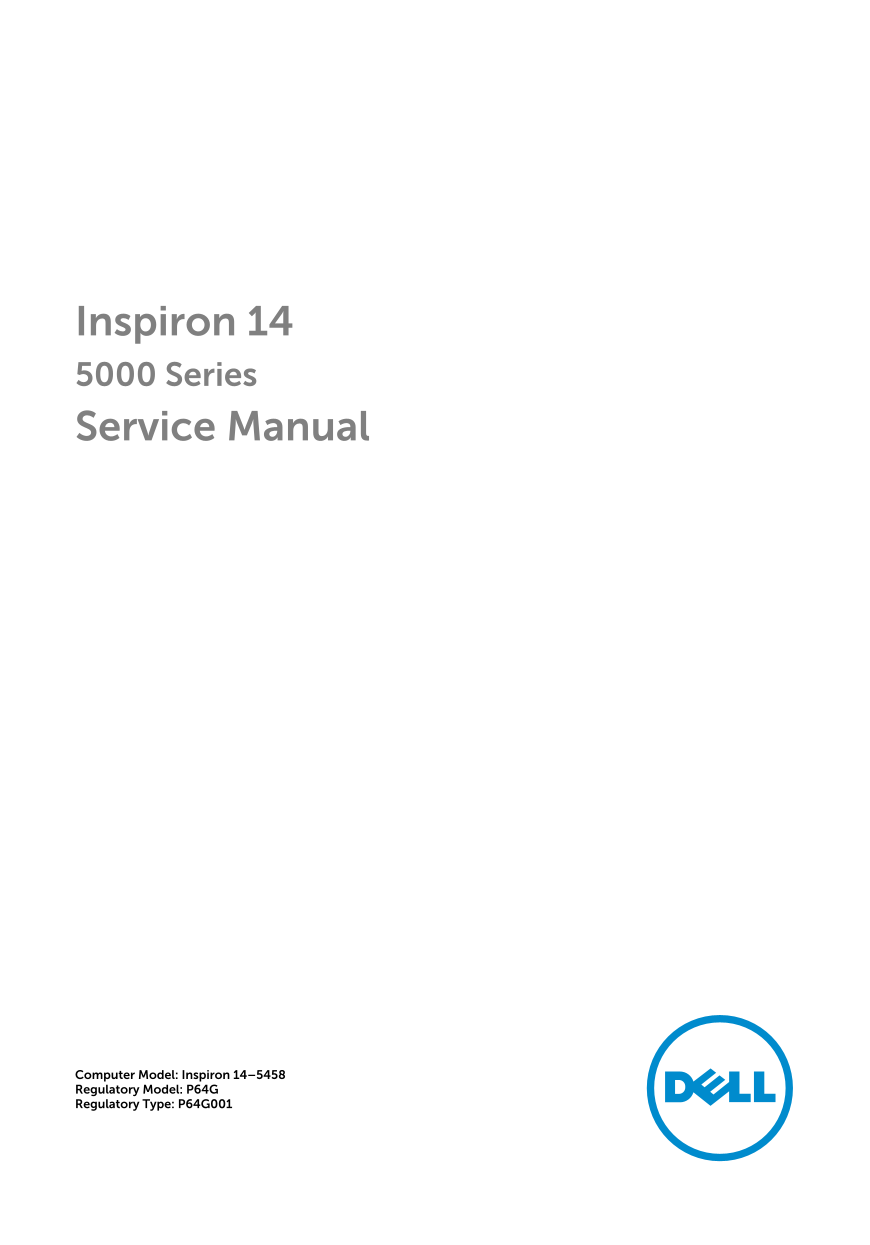 Dell Inspiron 145000 Series Service Manual - Page 1