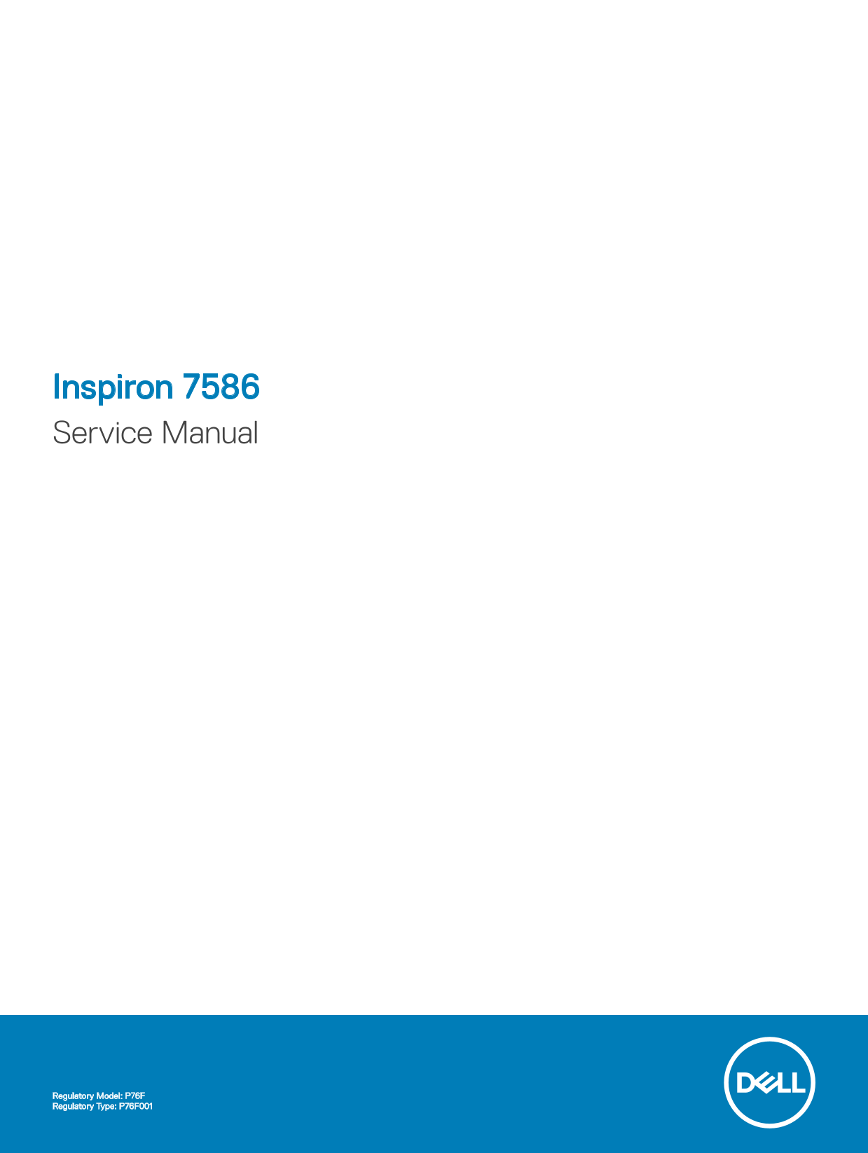 Dell Inspiron 7586 Service Manual - Page 1