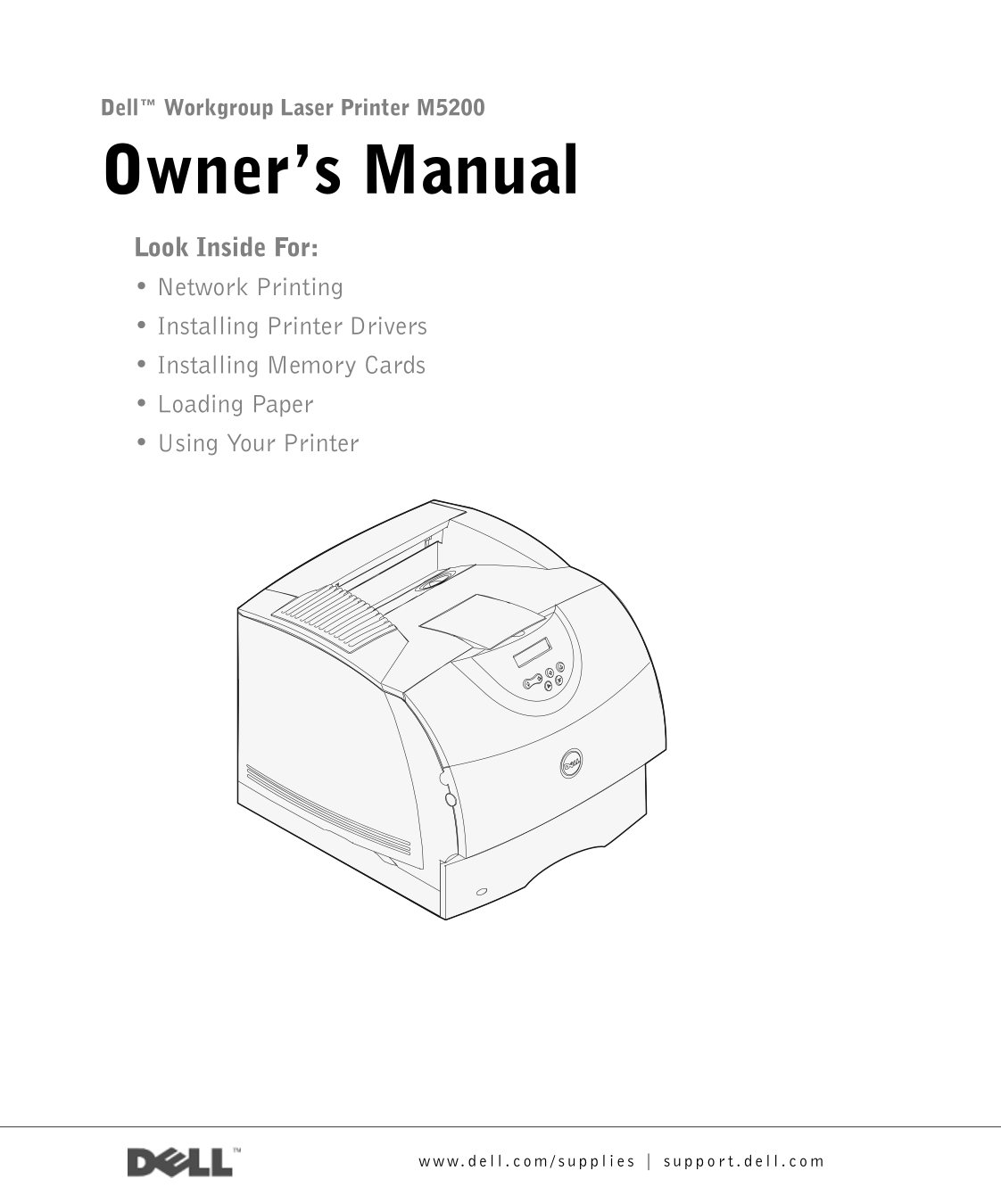 Dell M5200 Workgroup Laser Printer Owner's Manual - Page 1