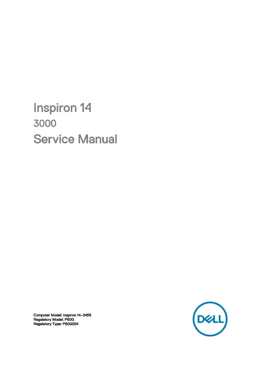 Dell Inspiron 143000 Service Manual - Page 1