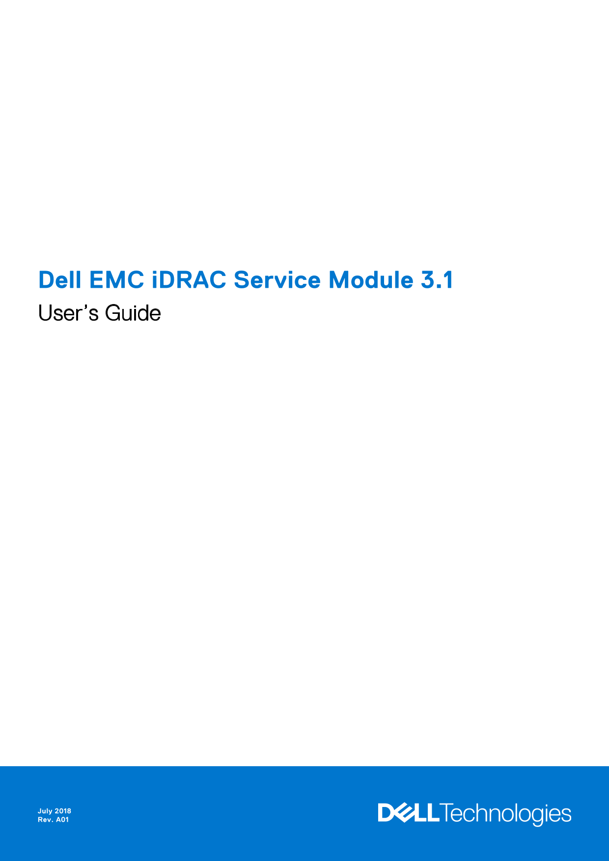 Dell EMC iDRAC Service Module 3.1 User's Guide - Page 1