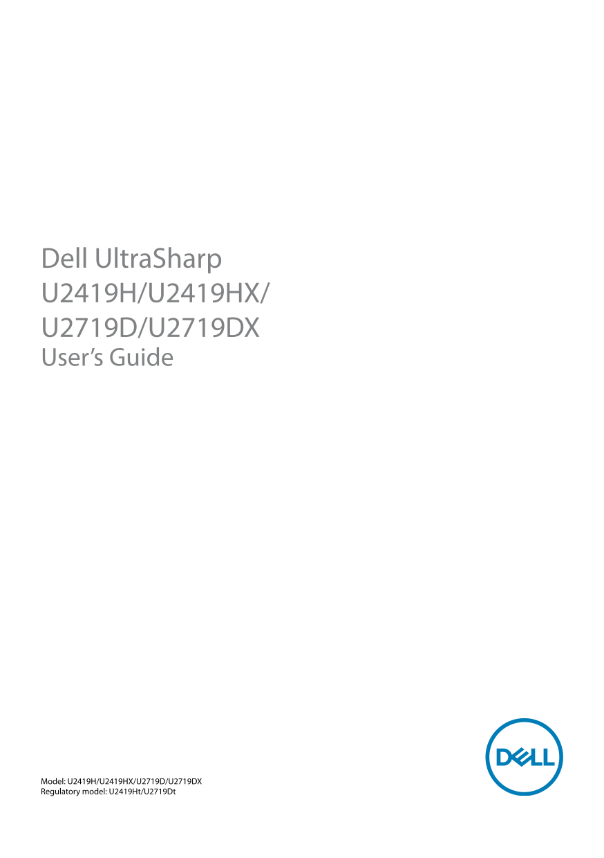 Dell U2719D User’s Guide - Page 1