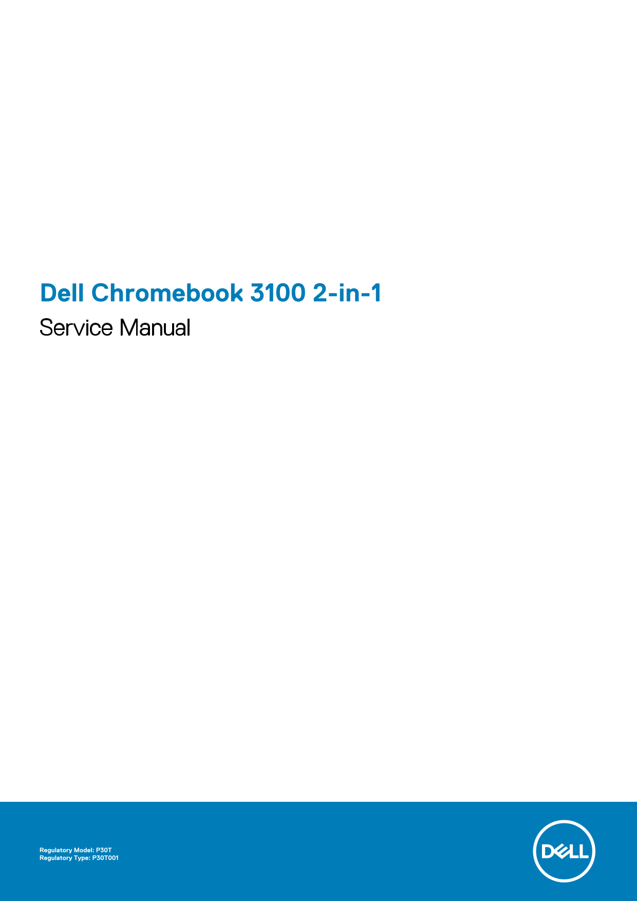 Dell Chromebook 3100 2-in-1 Service Manual - Page 1