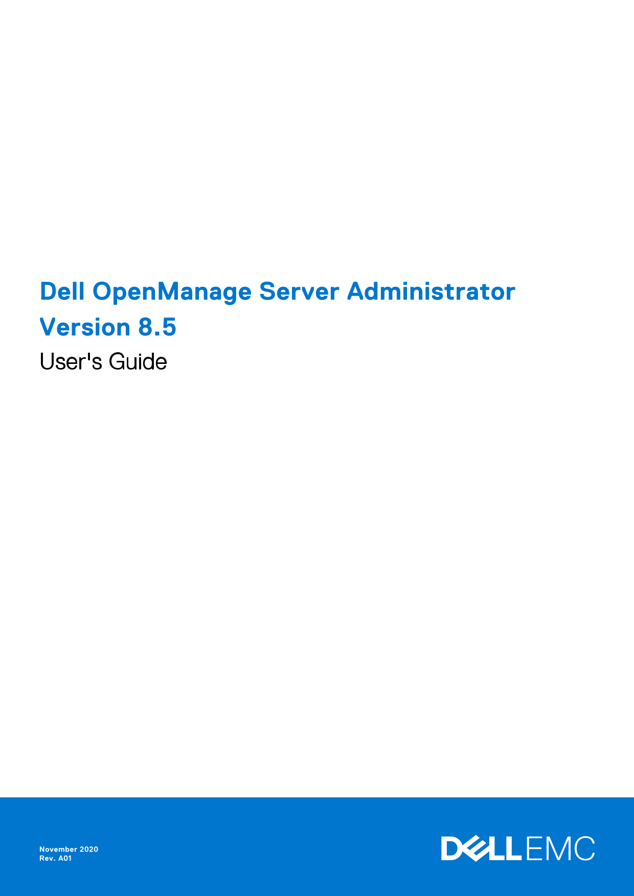 Dell OpenManage Server Administrator Version 8.5 User' s Guide - Page 1