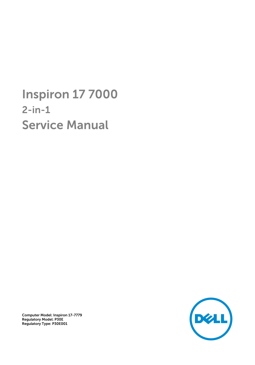 Dell Inspiron 17 70002-in-1 Service Manual - Page 1