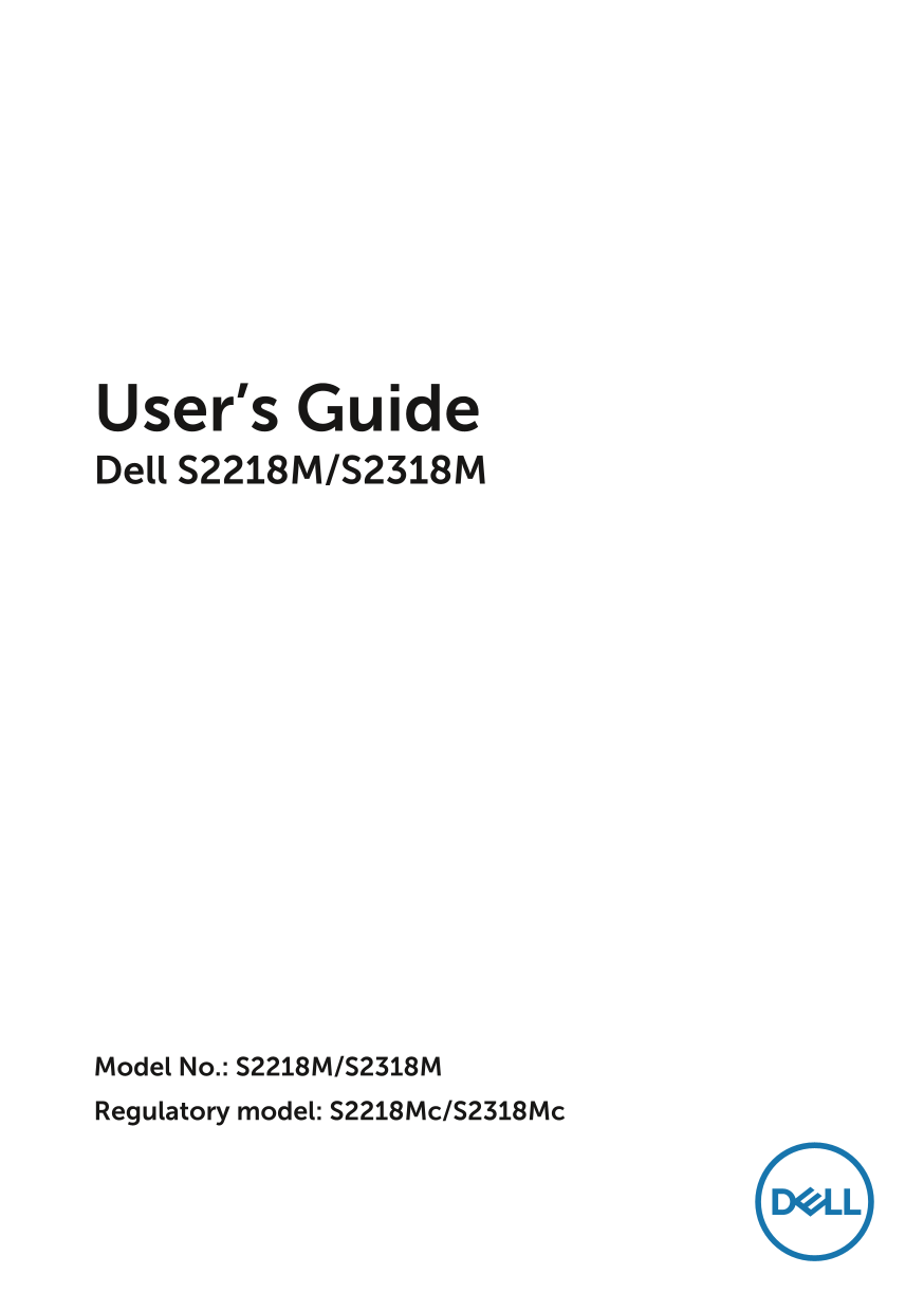Dell S2318M User's Guide - Page 1