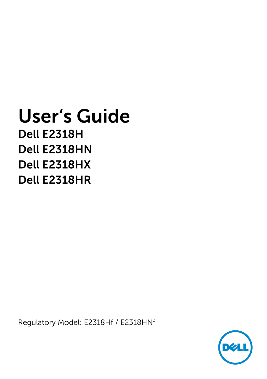 Dell E2318HR User's Guide - Page 1