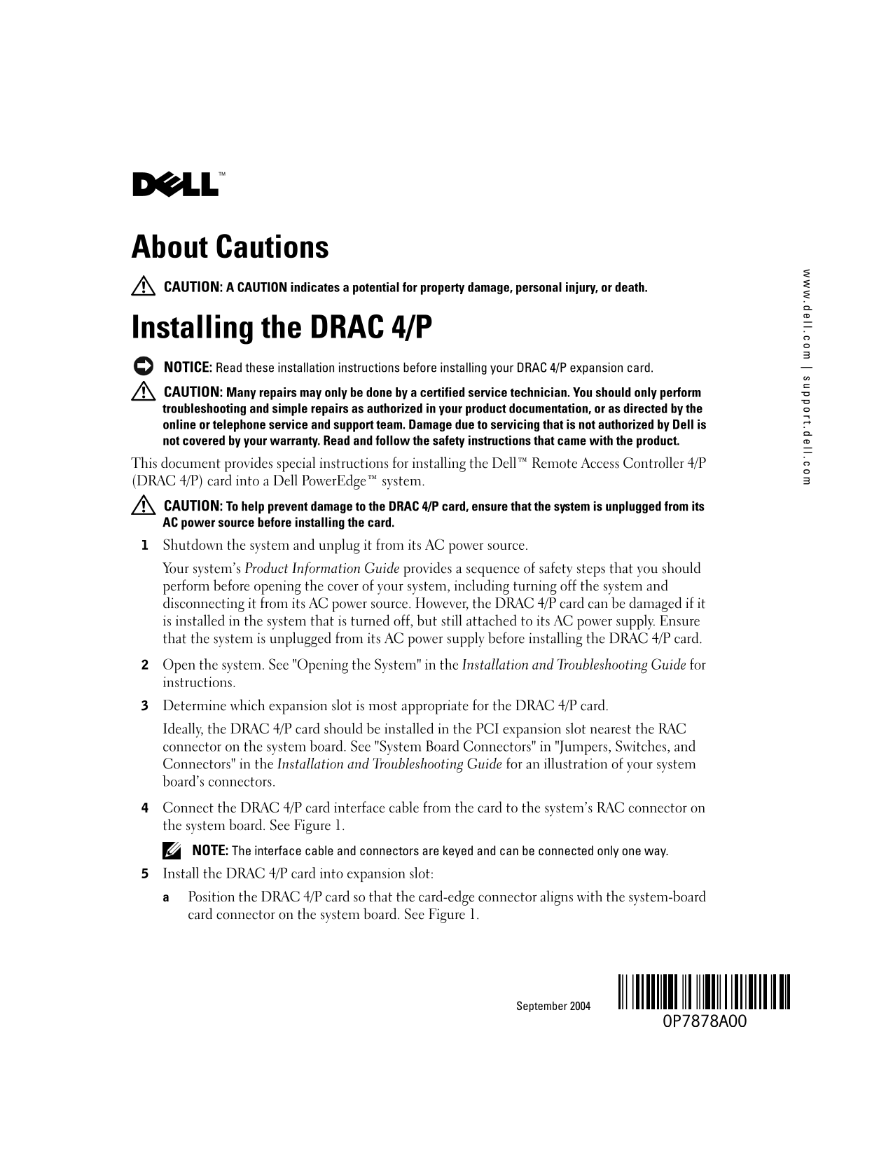 Dell Deployment Guide for DRAC 4 P User's Manual - Page 1