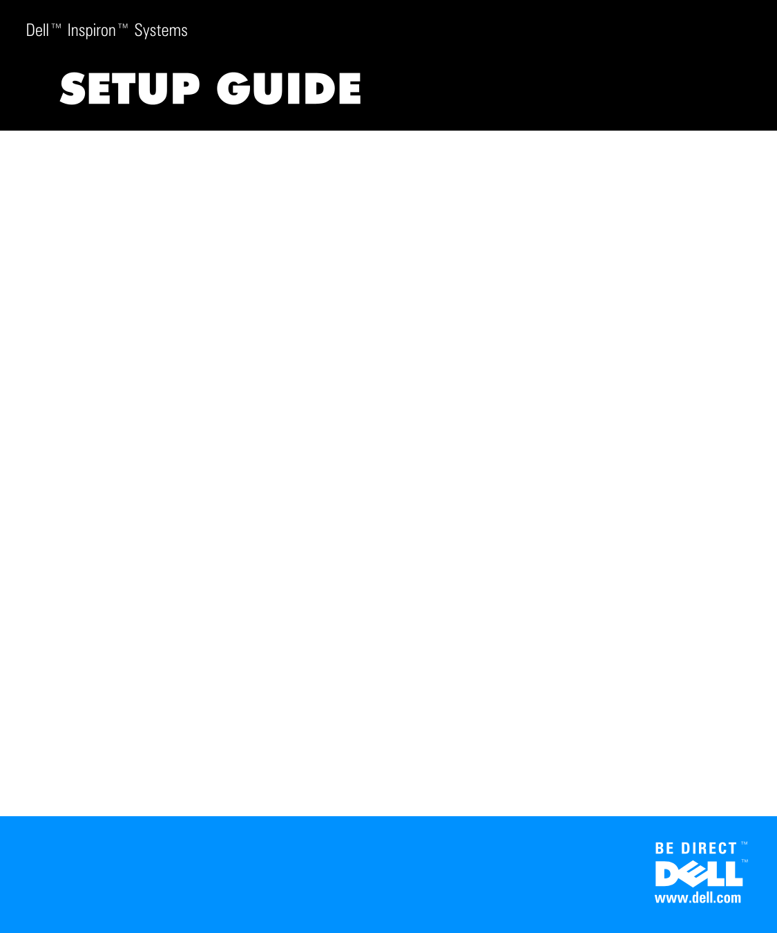 Dell Inspiron 5000e Setup Guide - Page 1