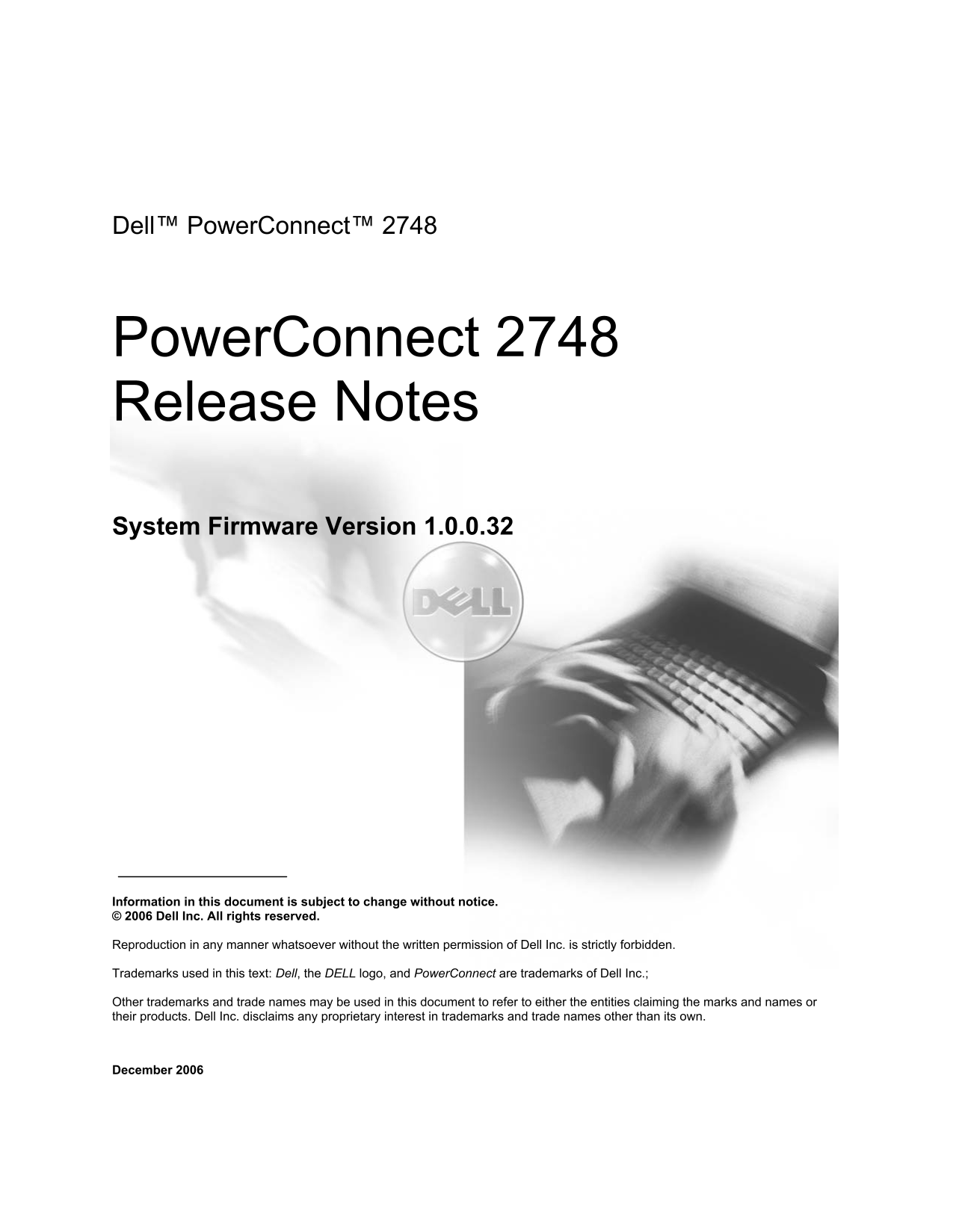 Dell PowerConnect 2716 Release Notes - Page 1