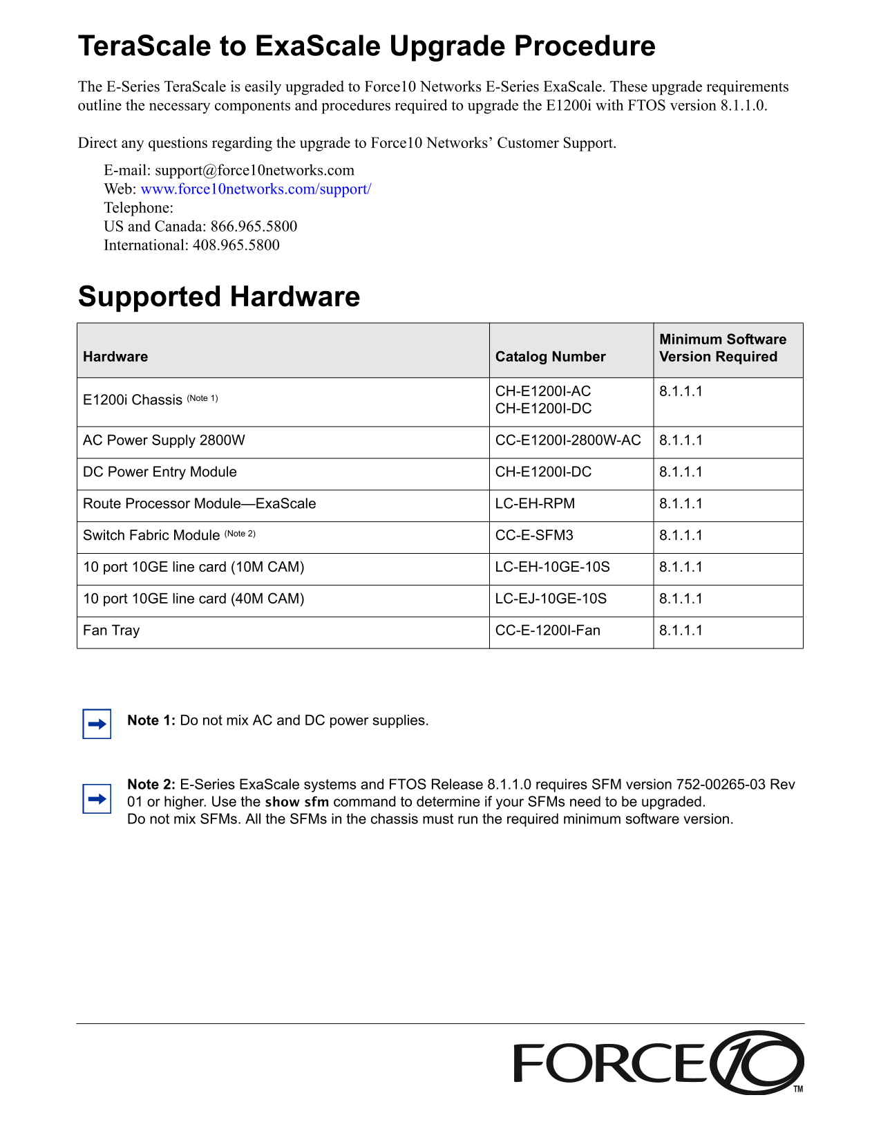 Dell TeraScale to ExaScale Upgrade Procedure Manual  - User Guide - Page 1