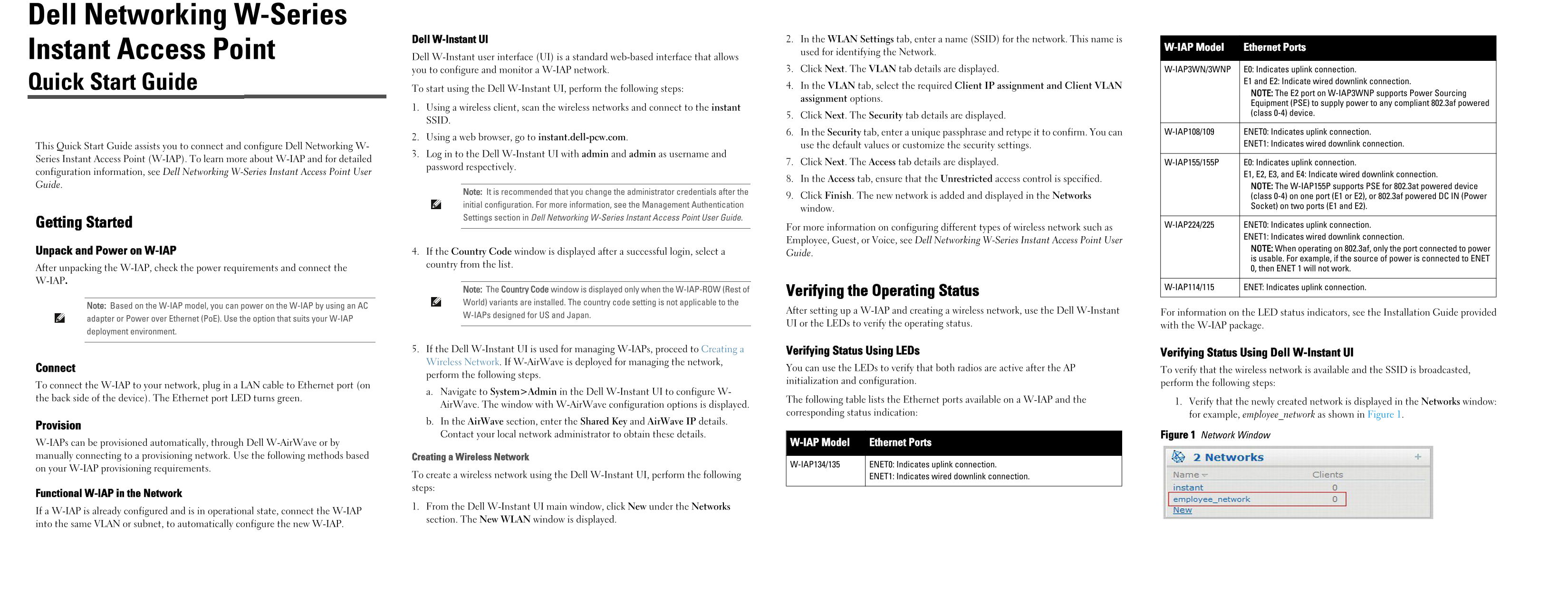 Dell Instant 6.3.1.1-4.0 Quick Start Guide - Page 1