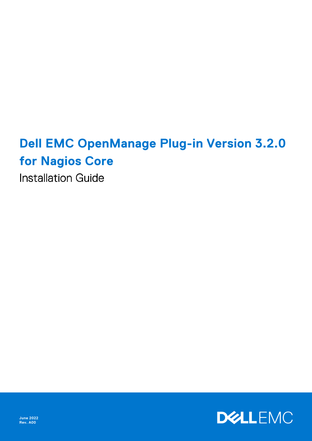 Dell EMC OpenManage Plug-in Version 3.2.0 for Nagios Core Installation Guide - Page 1