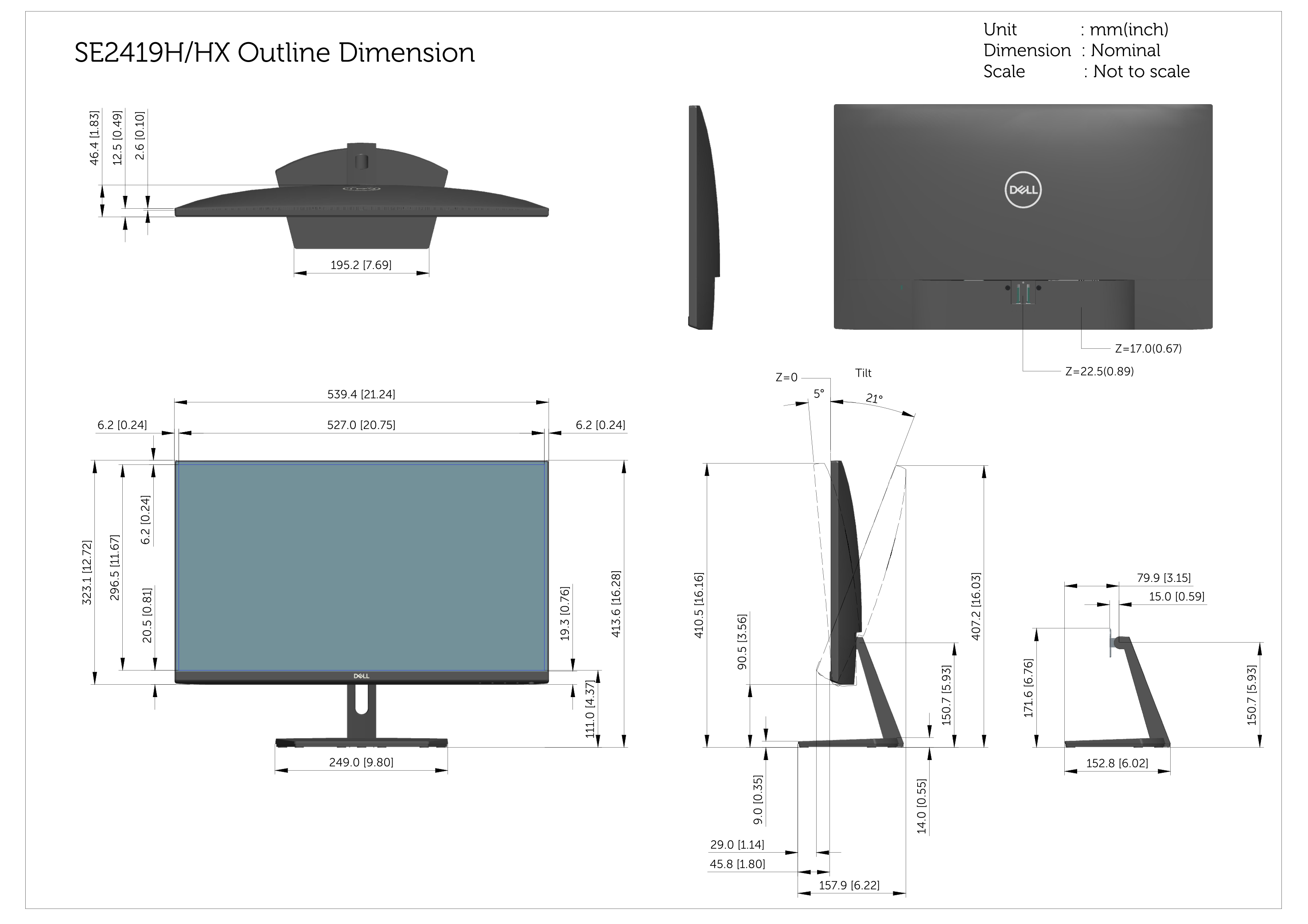 Dell SE2419H_SE2419HX Monitor User Manual - Page 1