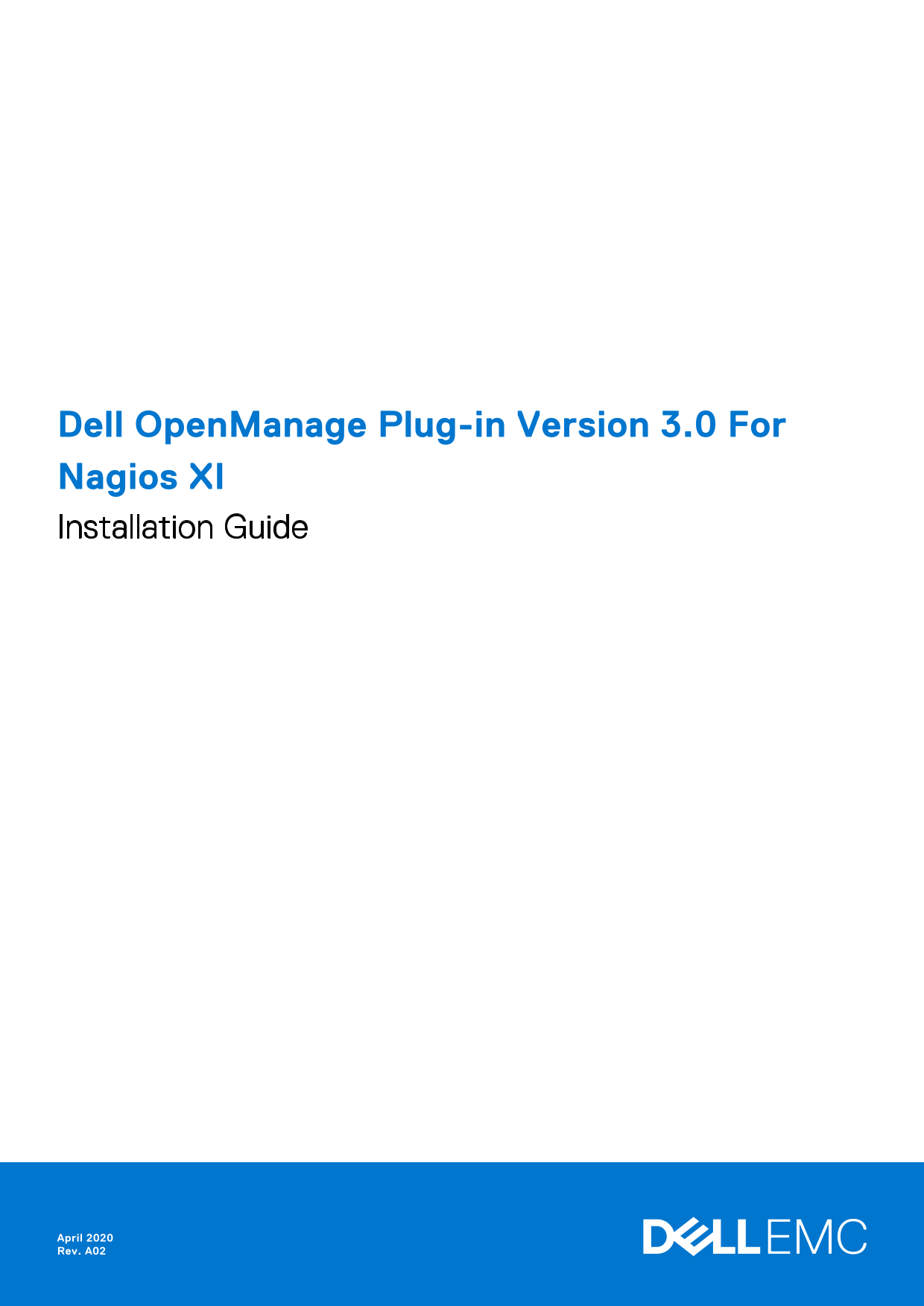 Dell OpenManage Plug-in Version 3.0 for Nagios XI Installation Guide - Page 1