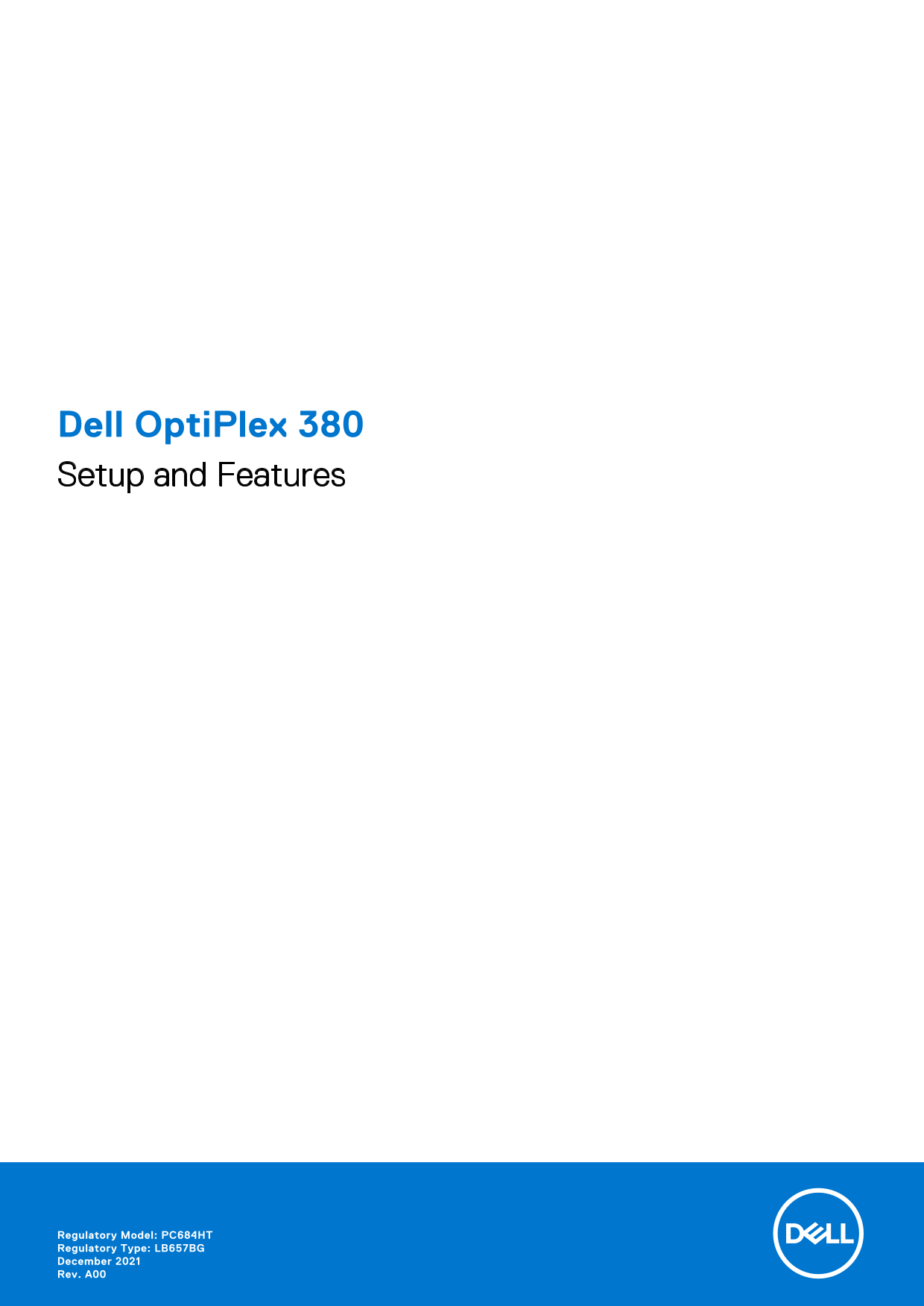Dell OptiPlex 380 Setup and Features Guide - Page 1