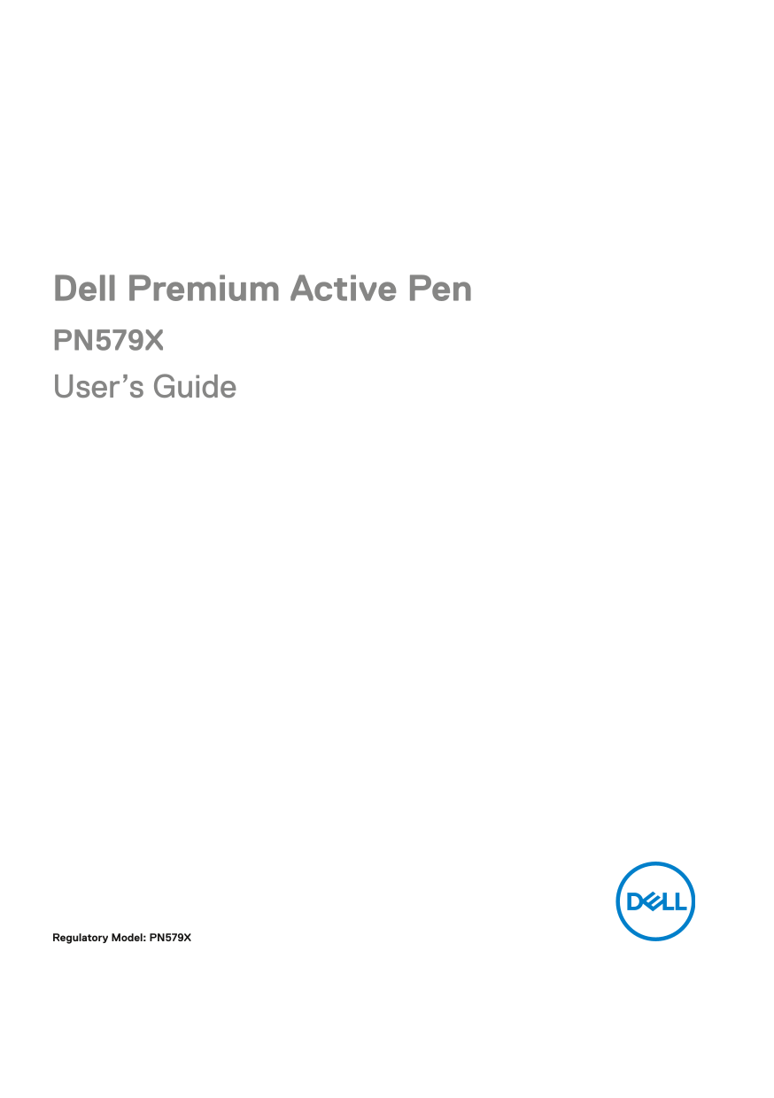 Dell Premium Active Pen PN579X User's Guide - Page 1