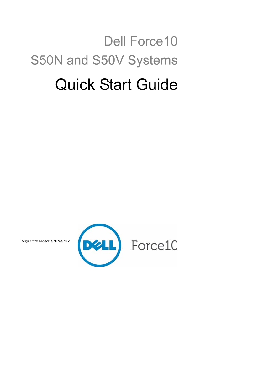 Dell Quick Start Guide for the S50N and S50V Systems - Page 1