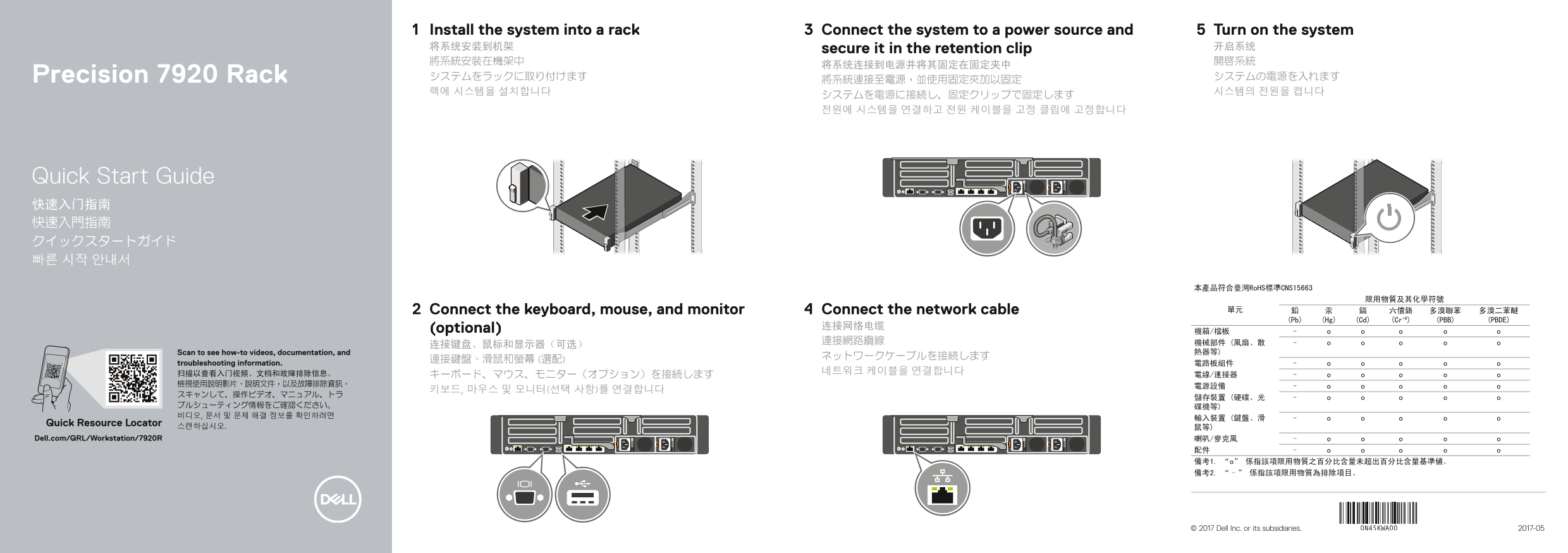 Dell Precision 7920 Rack Quick User Guide - Page 1