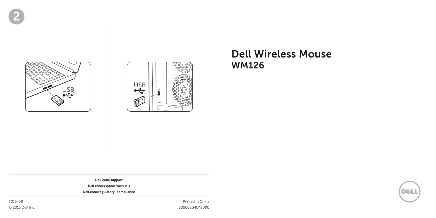 Dell Wireless Mouse WM126 Quick User Guide - Page 1