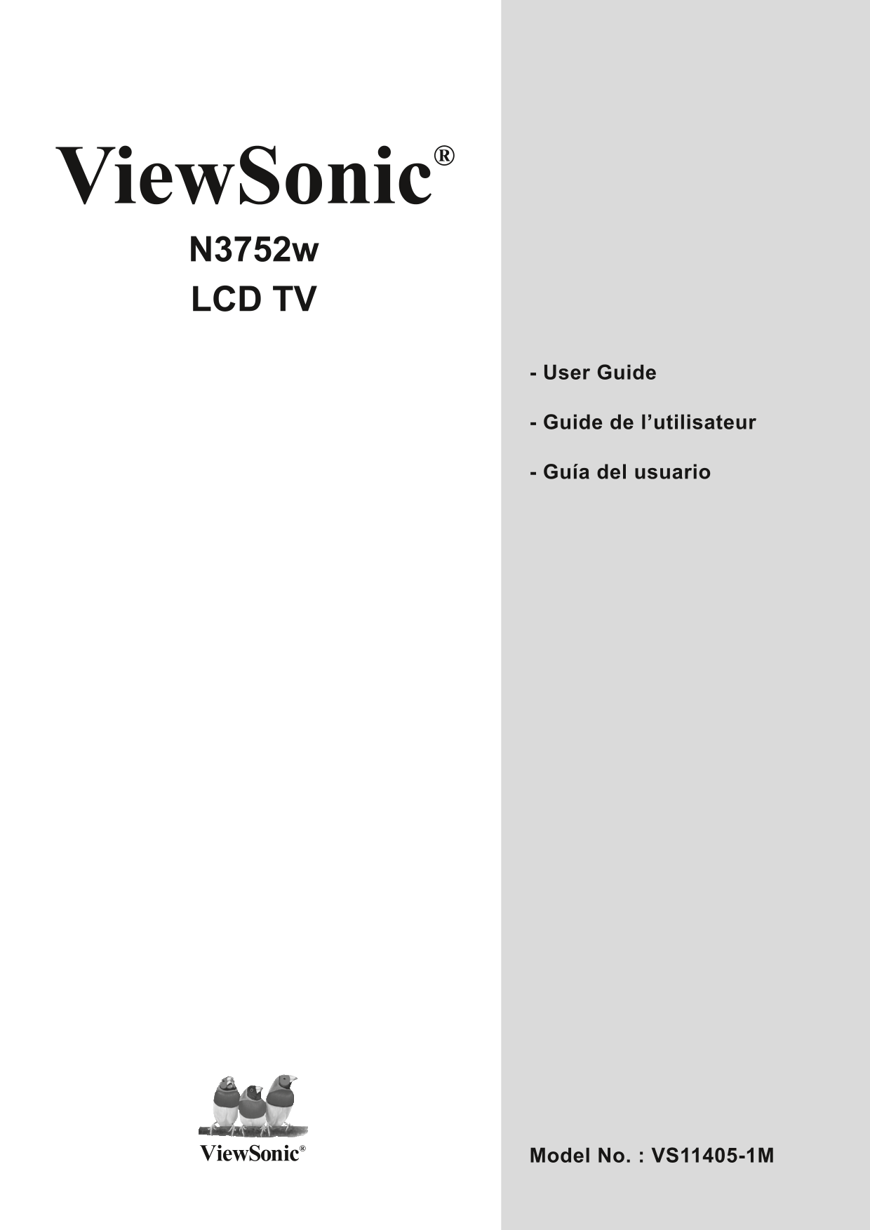 User's Guide for Dell N3752w LCD TV - Page 1