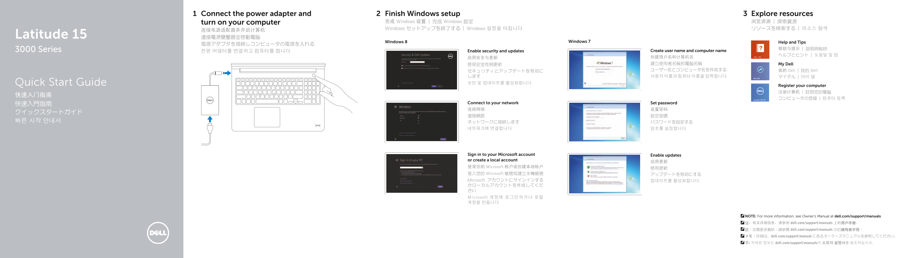 Dell Latitude 15 Quick Start Troubleshooting Guide - Page 1