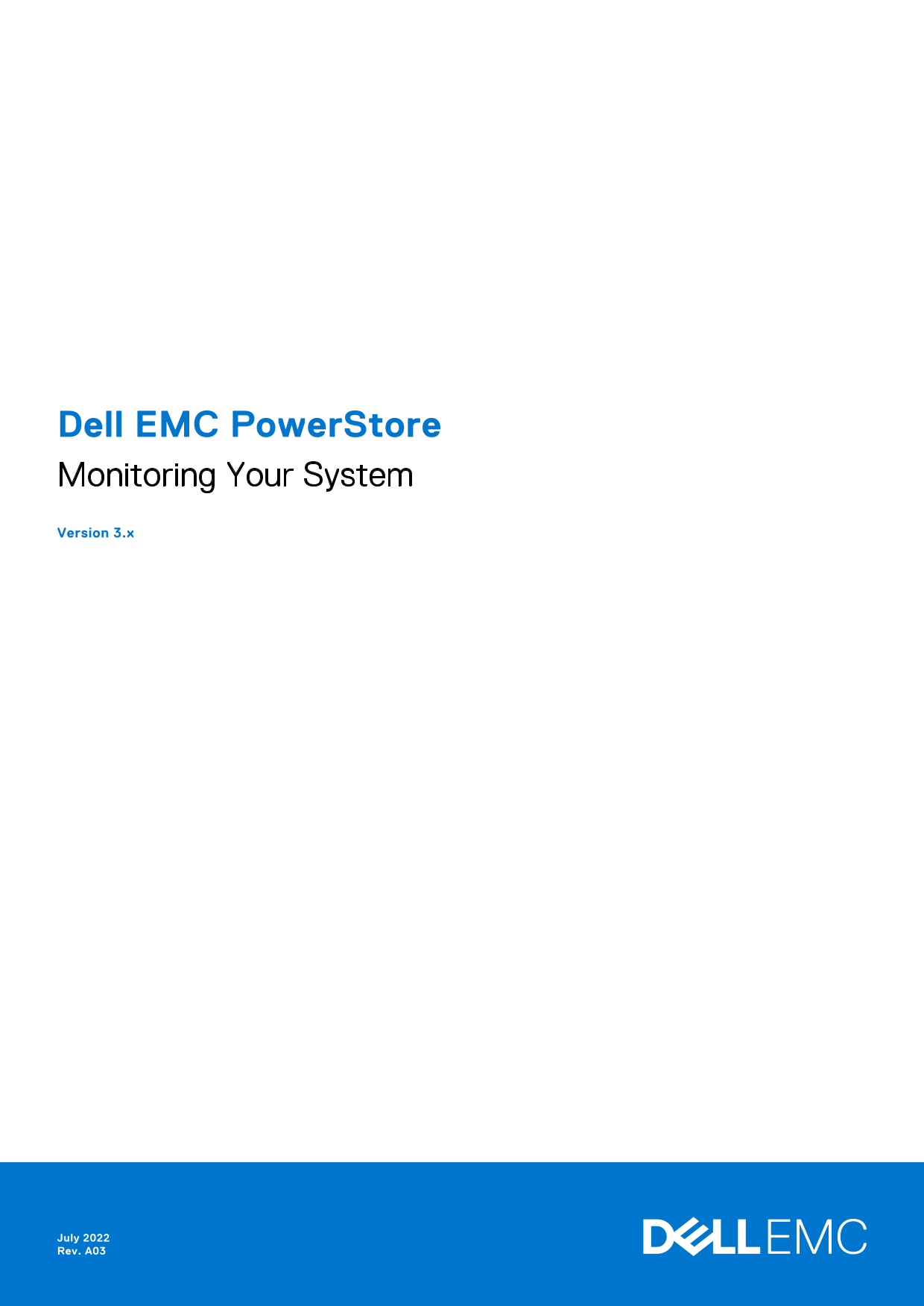 Dell EMC PowerStore Monitoring Your System Owner's Manual - Page 1