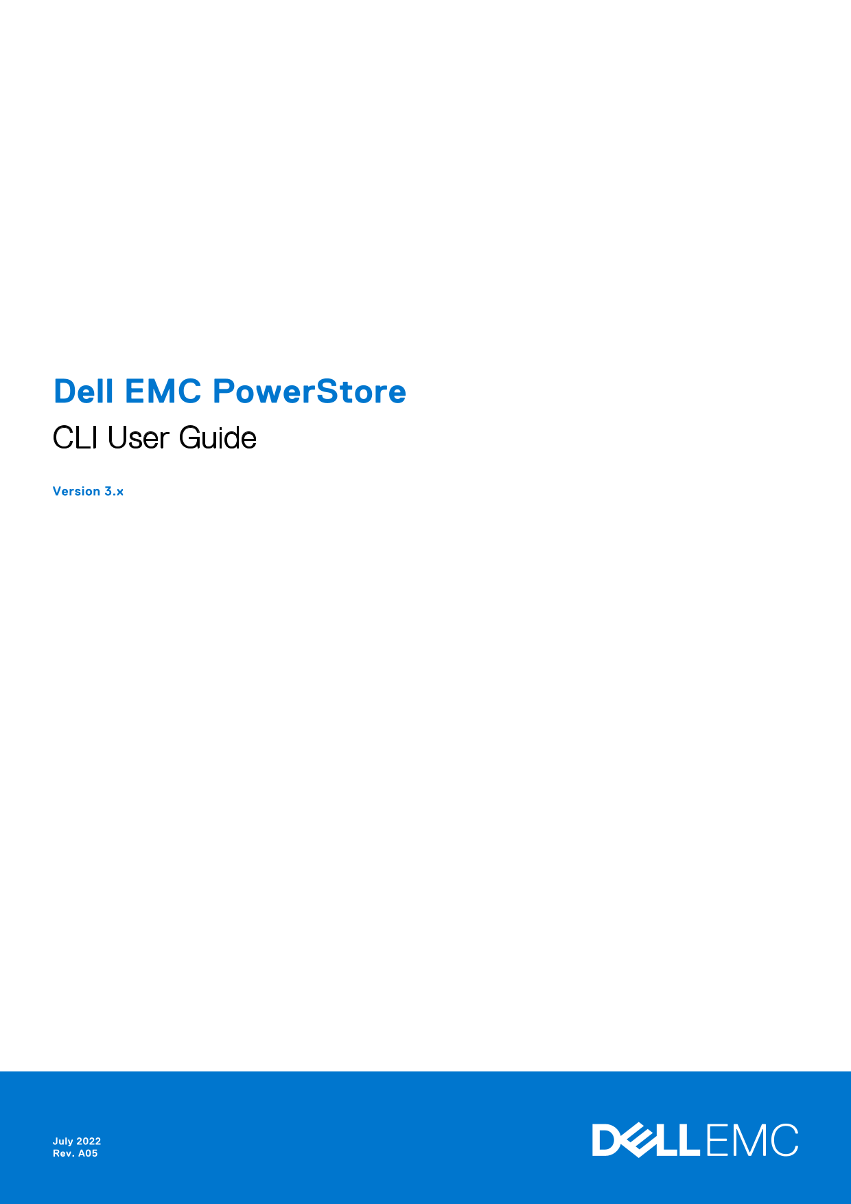 Dell EMC PowerStore CLI User Guide - Page 1