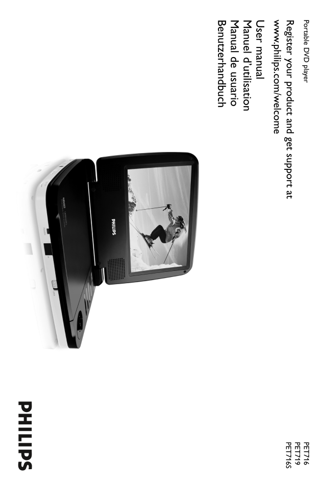 Philips PET716 PET719 PET716S Portable DVD Player User Manual - Page 1