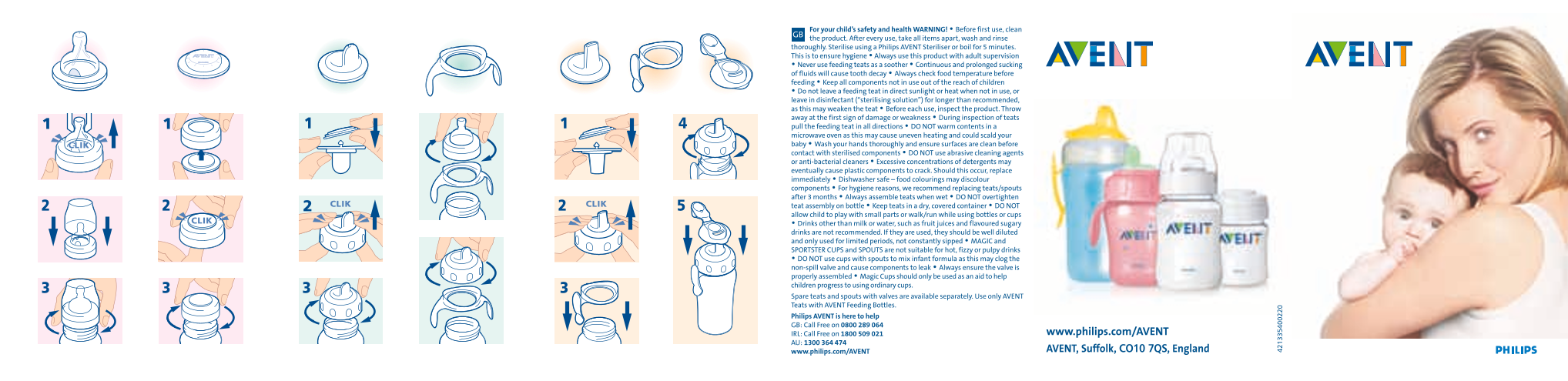 Philips Avent Usage Instructions (English) (2) - Page 1