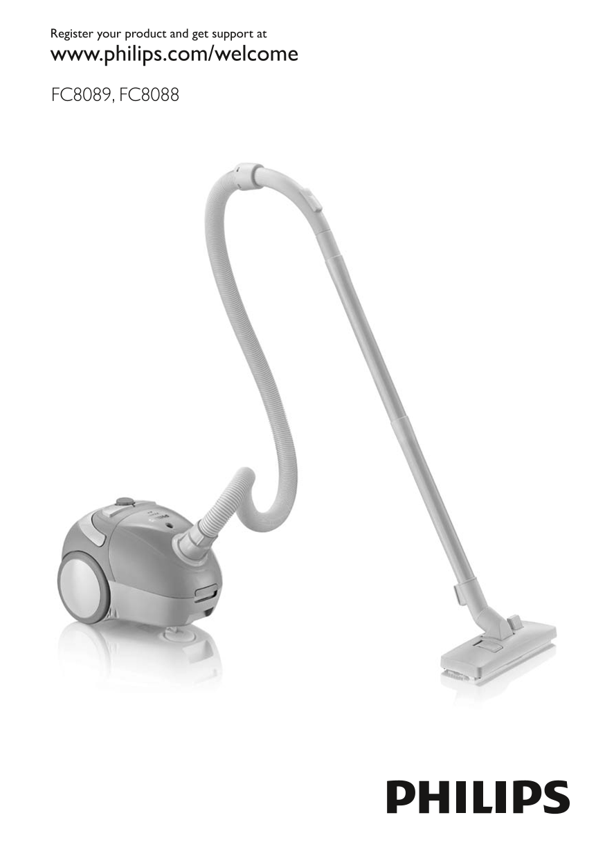 Philips FC8089, FC8088 Vacuum Cleaner User Manual - Page 1