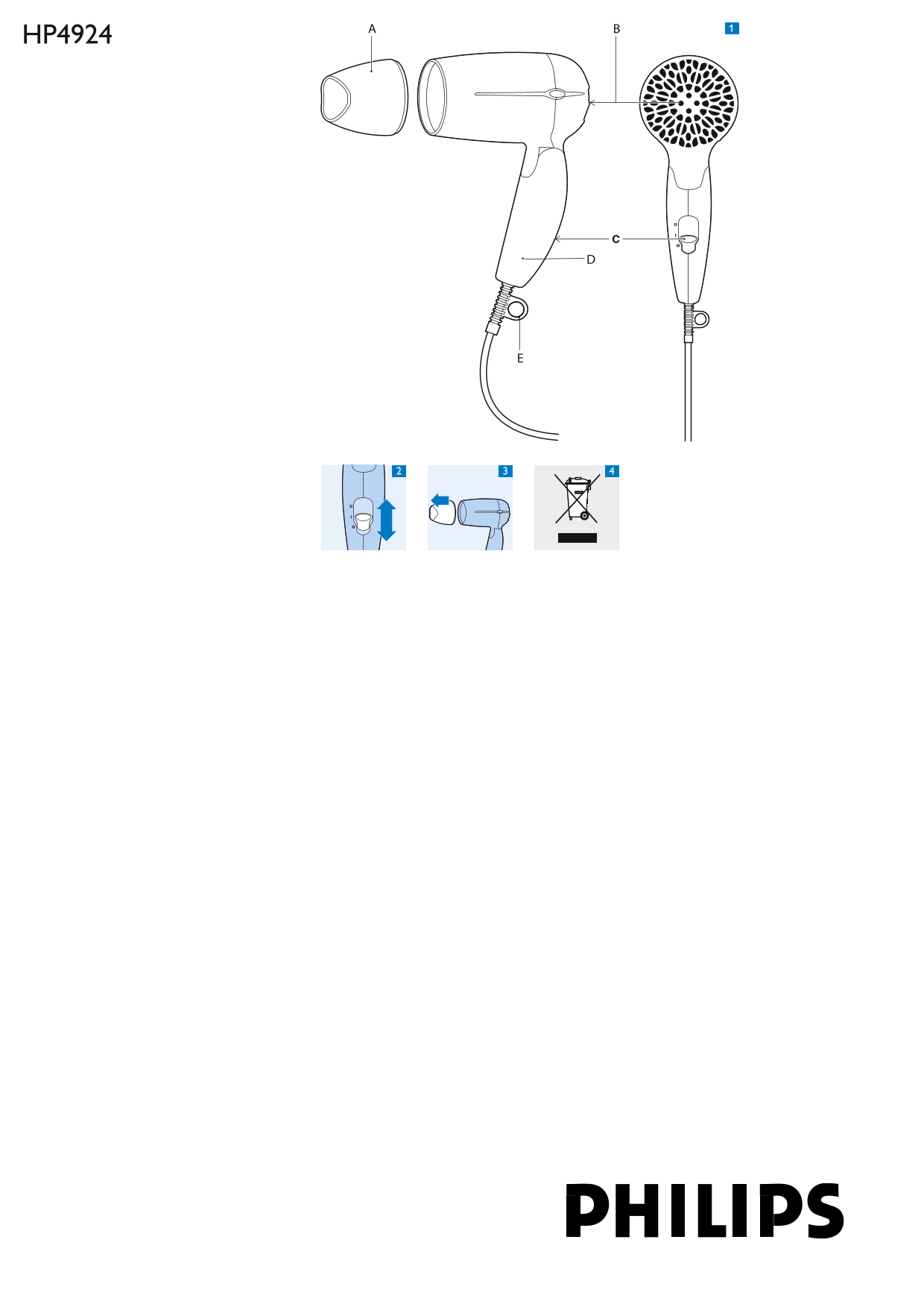 PHILIPS HP4924 User Guide - Page 1