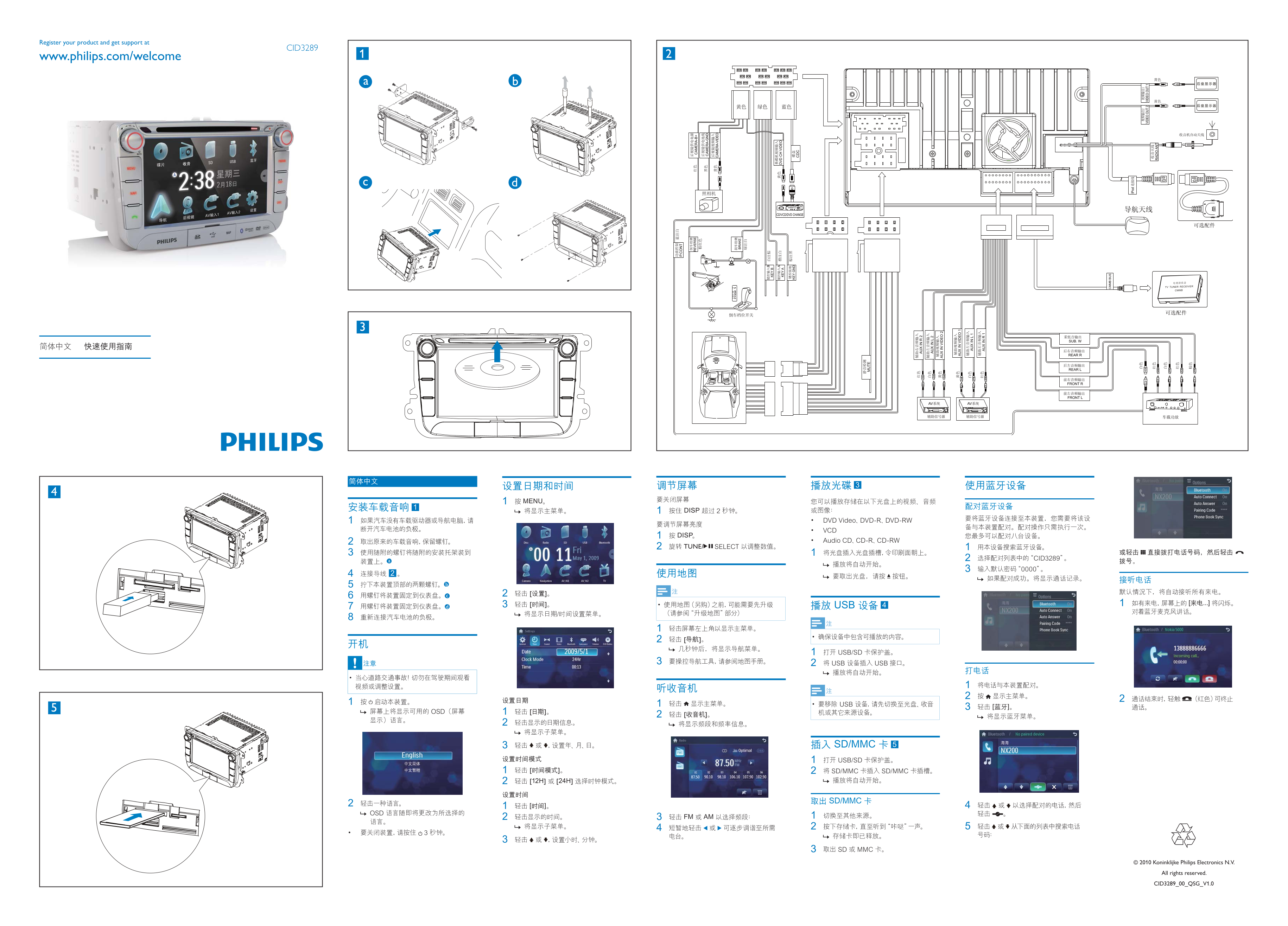Philips CID3289 Quick Start Guide - Page 1