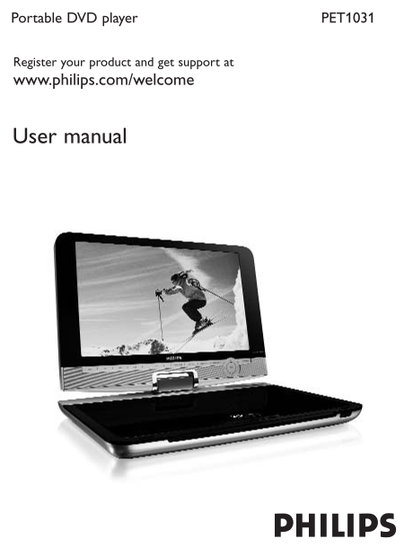 Philips PET1031 Portable DVD Player User Guide - Page 1