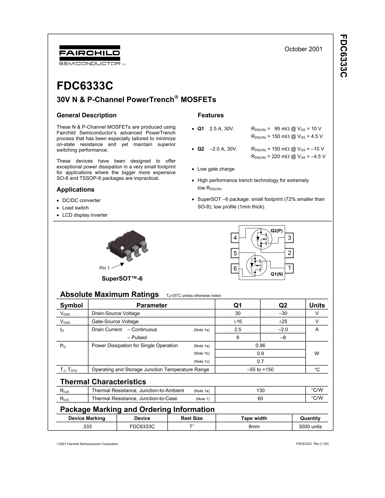 Fairchild FDC6333C User Guide - Page 1