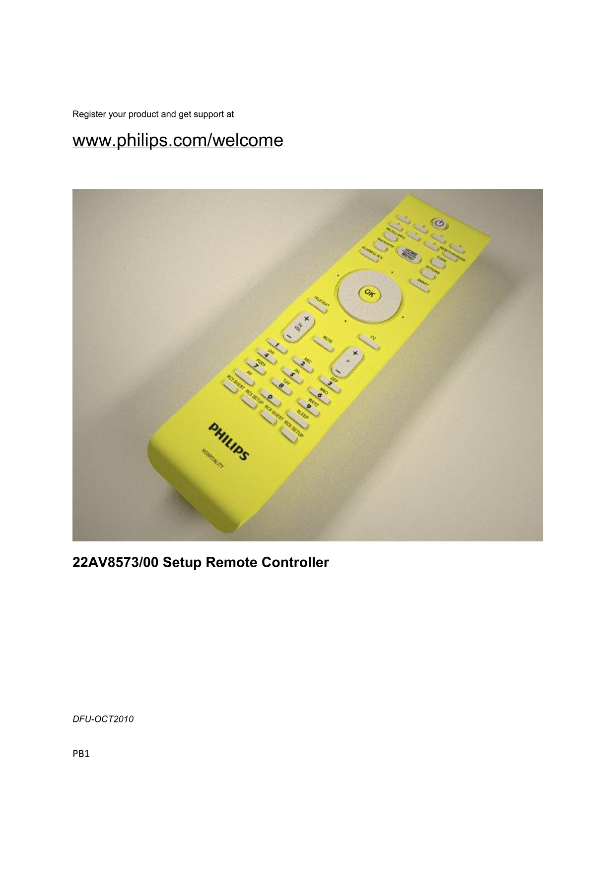 Philips 22AV8573 00 User's Manual - Page 1