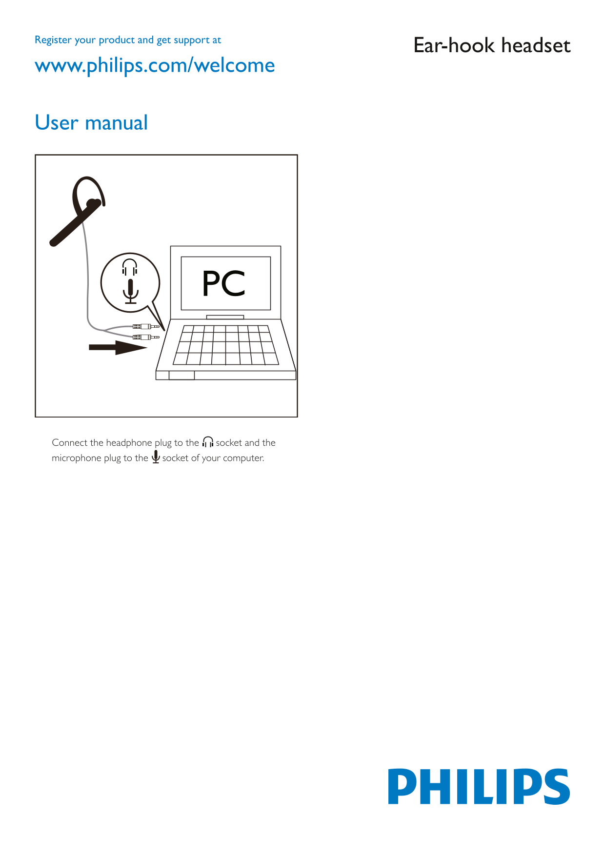 PHILIPS Ear-hook Headset User Guide - Page 1