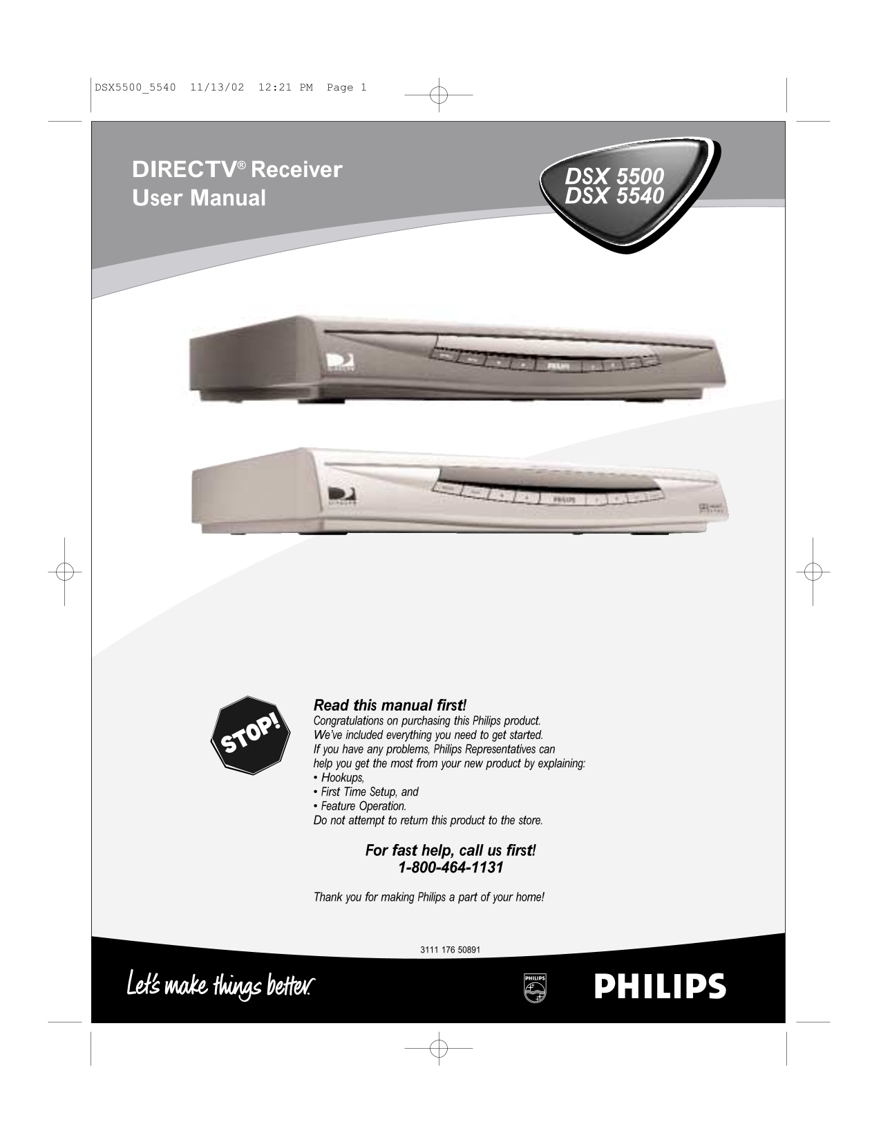 Philips DSX 5500 5540 User Guide - Page 1