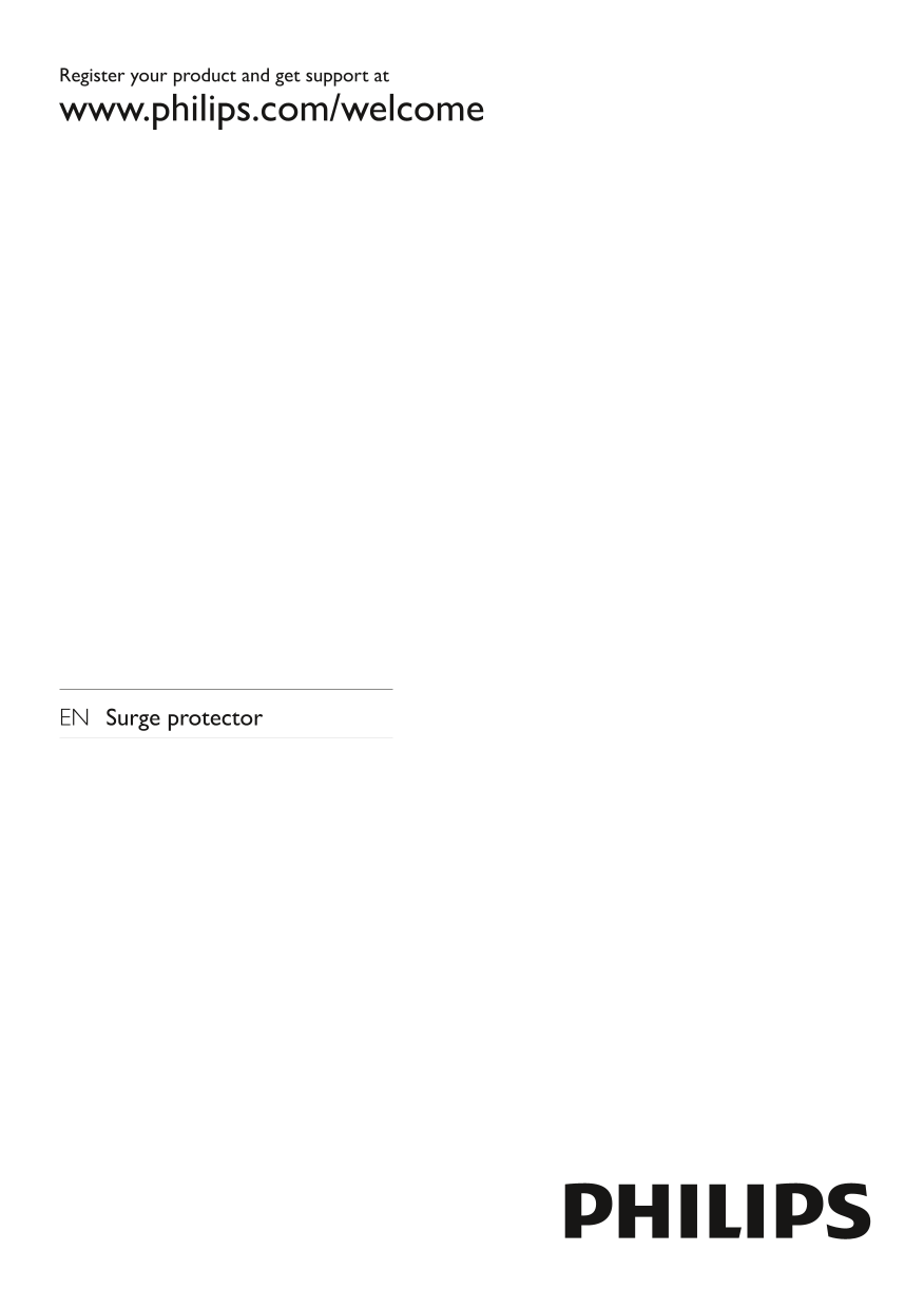 PHILIPS EN Surge protector User's Manual - Page 1